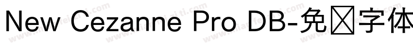 New Cezanne Pro DB字体转换